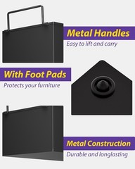 Portaplatos reutilizable – Portautensilios para exteriores con dos asas, ideal p