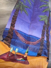 Vintage Trader Joe’s Reusable Surfboards Beach Palm Trees Shopping Tote Bag