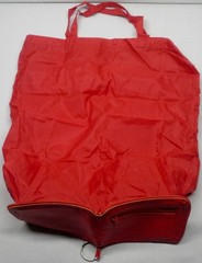 Red Foldable Reusable Collapsible Tote Shopping Bag