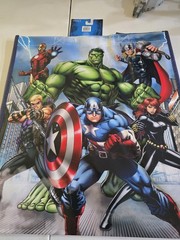 NEW MARVEL AVENGERS HULK THOR HAWKEYE BLACK WIDOW CAPTAIN AMERICA Large Tote Bag