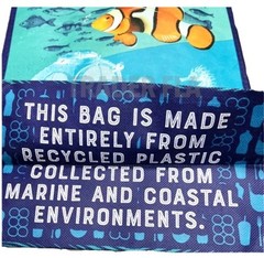 Trader Joe’s NEMO BAG Recycled Ocean PLASTIC Tote Bag Shopping Bag NWT 🐟🎏💙