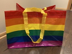 Ikea Storstomma Rainbow Bag Shopping Storage Gay Pride LGBT LGBTQ Kvanting