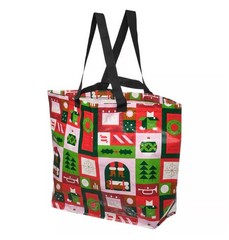 IKEA Vinterfint Christmas Tote Reuseable Shopping Bag 36L 10 Gal