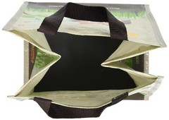 (5 Pack) Laminated Mini Woven Reusable Grocery Shopping Bags, made with a min…