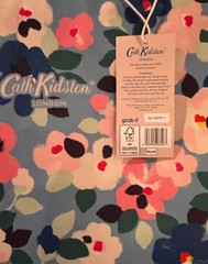 Cath Kidston Reusable Shopping Tote Bag and Foldable Bag, Floral Navy Set of 2