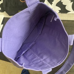 Limited Edition Trader Joe’s Mini Halloween Purple Green Canvas Tote Bag