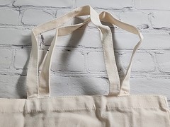 NEW 2 Pack Canvas Tote Bag / Grocery Shopping Bag Handles Inside pocket 15″x16″