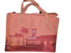 [FREE SHIPPING] Trader Joe’s Large Insulated Reusable Tote Bag 8 Gallon Peach