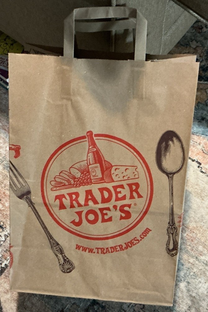 Lot of 12 Trader Joe’s Paper Shopping Bags Great Condition Offers Welcome