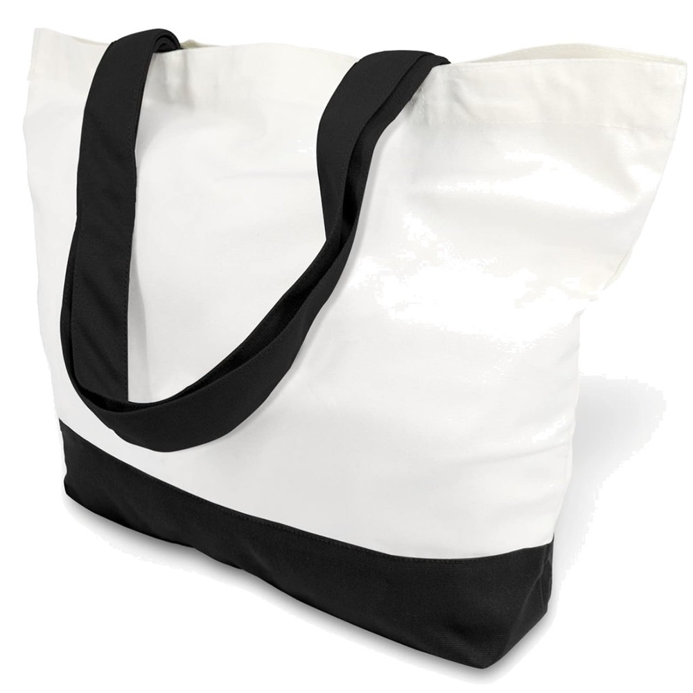 6-Pack Super Strong Large 12oz Cotton Canvas Tote Bags, Reusable Grocery Shop…
