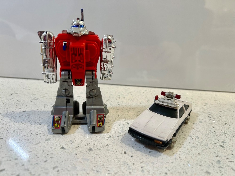 1985 Four Star Robot Flip-Flop Transformer & 1984 Bandai Transforming Police Car