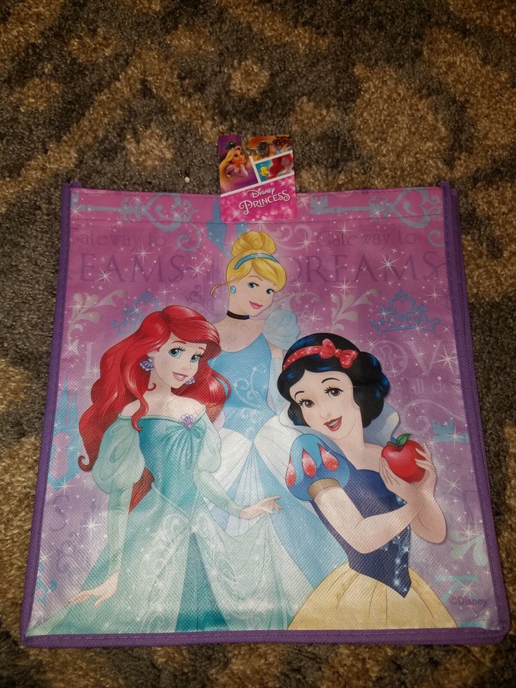 Disney Princess Reusable shopping Bag Ariel, Snow White And Cinderella
