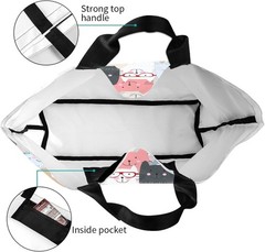 Women’s Oversized Tote Bag Portable Beach Bag Reusable Shopping Bag