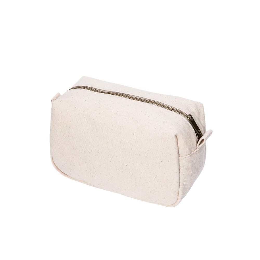 YONBEN Organizer Bag -Lightweight Cosmetic with Ring Clasp, Beige/Canvas