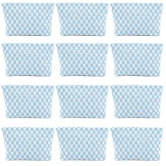 12 PACK Makeup Bags-Bulk Bridesmaid Proposal 7.87 x 6.69 x 2.36 inches, Blue