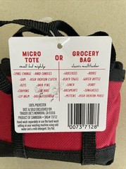 Trader Joe’s Micro Tote Bag With Red Grocery Bag Limited Edition NEW
