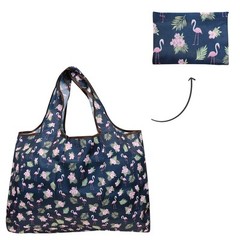 WRAPABLES ECOFRIENDLY LARGE NYLON REUSABLE SHOPPING BAGS SET OF 2