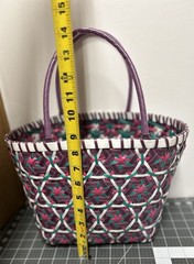 IKEA SOMMAR 2017 purple woven pvc tote bag picnic basket