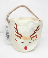 Sea Bags Maine Reindeer Theme Tote Bag Made from Recycled Sailcloth Upcycle NWT