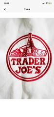 Trader Joe’s Foldable Canvas Reusable Shopping Bag Beige Green AND RED MINI TOTE