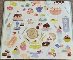 Marshalls Fancy Yummy Desserts – Large Reusable Shopping Tote Eco Bag