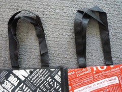 Lululemon Reusable Shopping Tote Bags (4) Small Totes Different Designs (B)