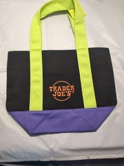 Limited Trader Joe’s Mini Halloween Multicolor Canvas Tote Bag – New – See Pic