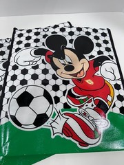 NEW Reusable Disney Mickey Soccer theme Grocery/Shopping/Eco Bag- (2 pack) Multi