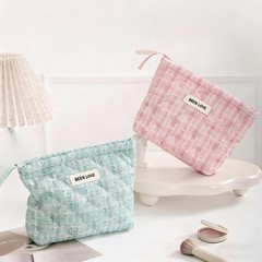 Duleylv Small Makeup Bag for Purse Portable Cosmetic Pouch Pink
