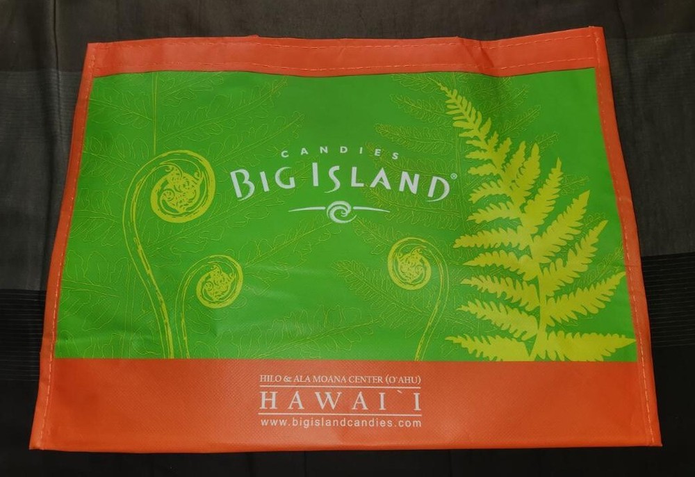 Large BIG ISLAND CANDIES Hawaii reusable shopping tote/bag NEW!