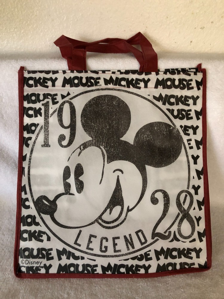 DISNEY Mickey Mouse plastic Tote Bag 1928 Legend NEW