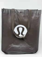 Lululemon Reusable Shopping Gift Bag Yoga Tote Dark Brown 14″x16″X6″
