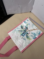 Small Plastic Reusable bag with Christmas Palm tree unbranded
