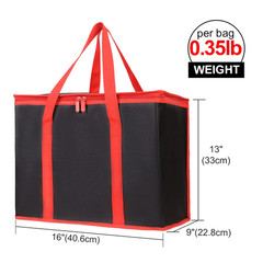 2-Pack Insulated Reusable Grocery Shopping Bags, X-Large Picnic Cooler