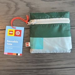 Lego Logo Reusable Tote Bag Green Limited Edition
