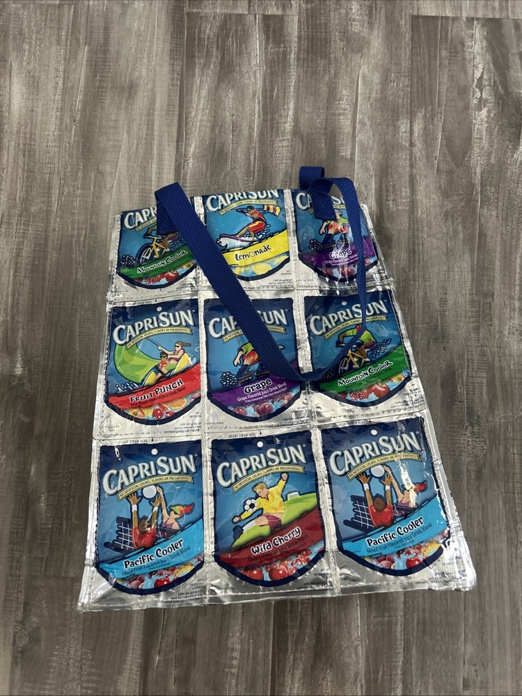 Capri Sun Pacific Cooler Pouch Shopping Tote Bag Recycled Reusable Terracycle