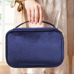 VEELAM Makeup Bag for Cosmetics Organizer, Large Capacity Zipper Make Up Navy