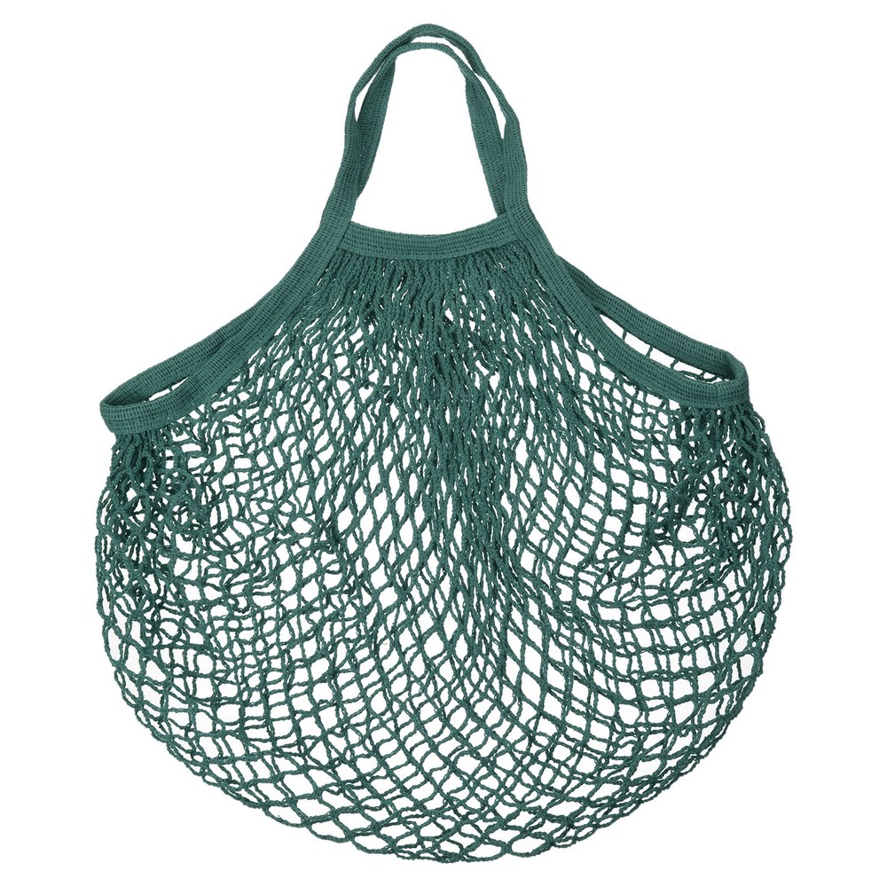 Cotton Mesh Bag 15×13.8″ Mesh Net String Grocery Bags Dark Green