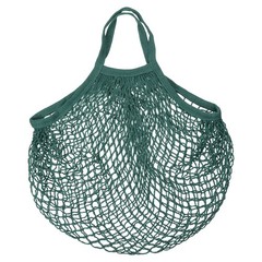 Cotton Mesh Bag 15×13.8″ Mesh Net String Grocery Bags Dark Green