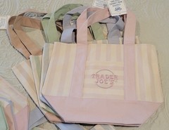 LAST RESTOCK Set Of 4 NWT Trader Joe’s Striped Canvas Mini Tote Summer 2026