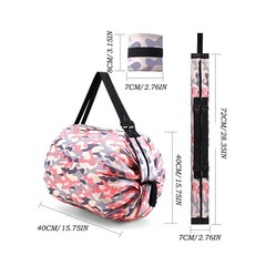 Portable Foldable Shopping Bag Large Capacity Multipurpose Storage Bag Sports Tr