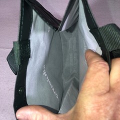 Lululemon Reusable Plastic Bag Tote Shopping Lunch Dark Green 12 x 9 x 4