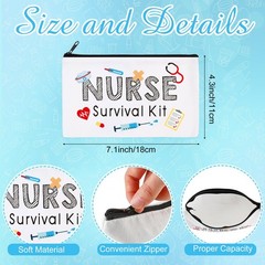 Abbylike 50 Pieces Nurse Gift Bag Survival Kit 7.09 x 4.33 inches, White