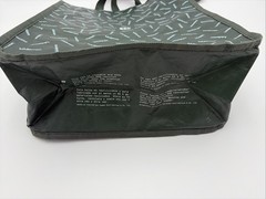 Lululemon Reusable Shopping Tote Lunch Bag Holiday Green All Over Logo