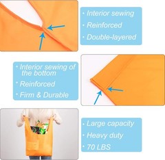 Lar Reble Bags Shopping Washable Foldable Grocery Bags Heavy Duty