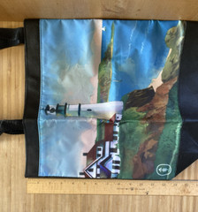 Memorial Sloan Kettering Cancer Center Tote Bag Lighthouse 16” x 13” x 6” Unused