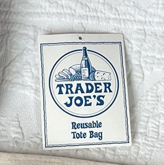 Trader Joe’s New LARGE Canvas Tote NEW RELEASE LAVENDER Straps Tag Removed