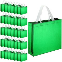 Eccliy 60 Pieces Reusable Gift Tote Bags Grocery Shopping Bag with Handles for B