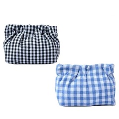 Nainsect Small Pouch bags for purs 2pcs Mini Cosmetics Makeup Blue+black