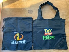 Exclusive Toy Story of Terror and The Incredibles Reusable Nylon Bag – Lot of 2
